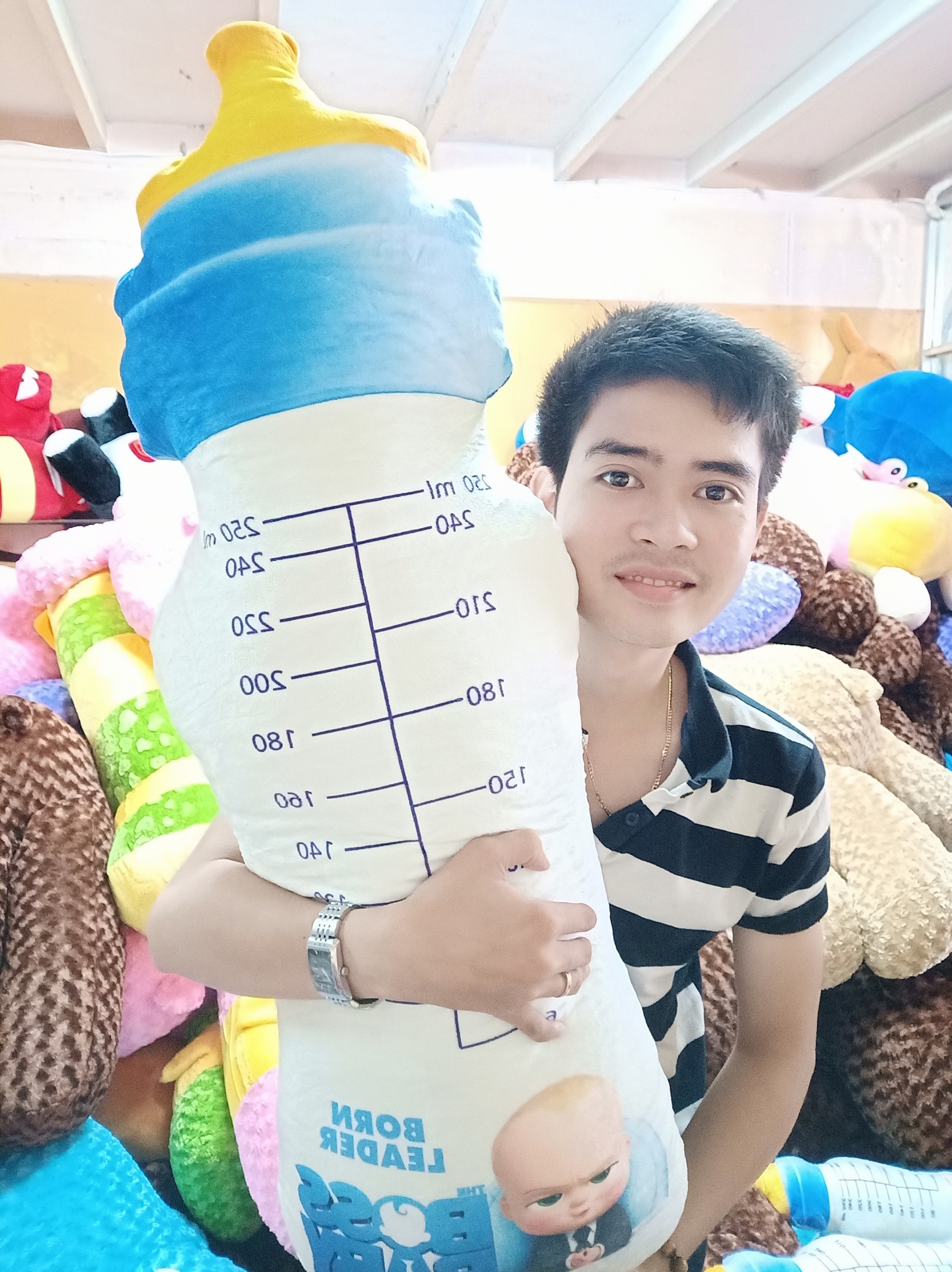 Gấu bông hình bình sữa