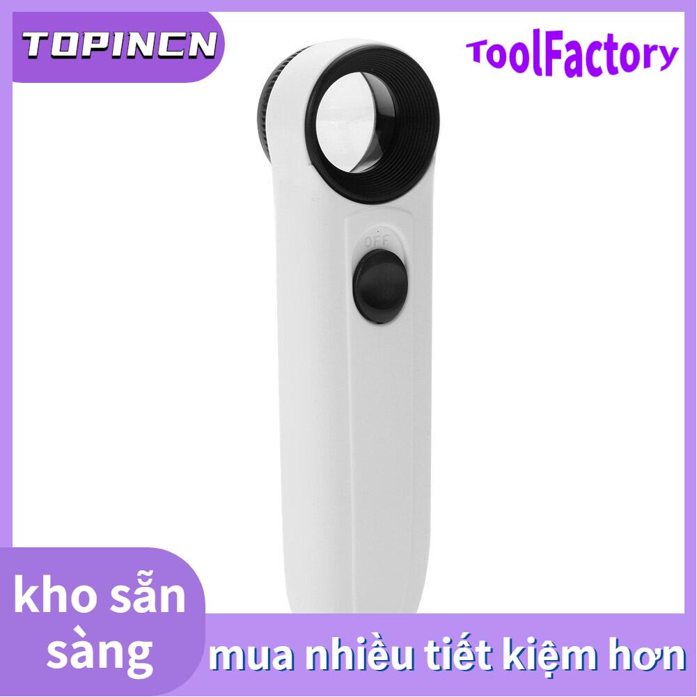 5X/15X/40X LED Mini Handheld Magnifier White Magnifying Jewelry Loupe MG6B Hot
