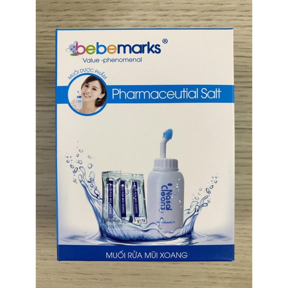 Muối rửa mũi xoang tự nhiên bebemarks,ngạt khô,chảy nước mũi cho bé,phụ nữ có thai. nhập khẩu new zealand