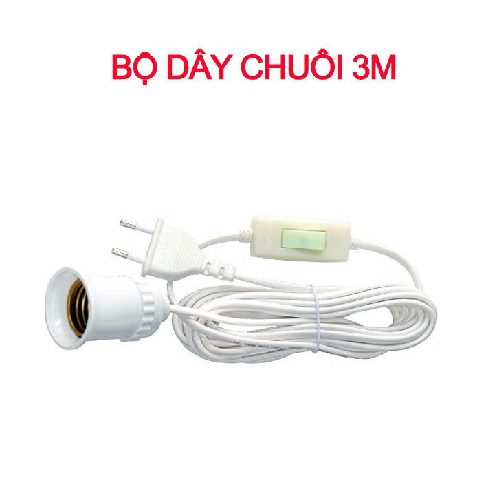 Chuôi E27 Sử Dụng Điện 220v Cho Bóng Đèn Led Thông Dụng, An Toàn, Nhựa ABS