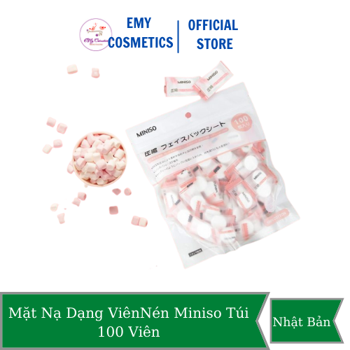 [HCM]Mặt Nạ Dạng Viên Nén Miniso Túi 100 Viên