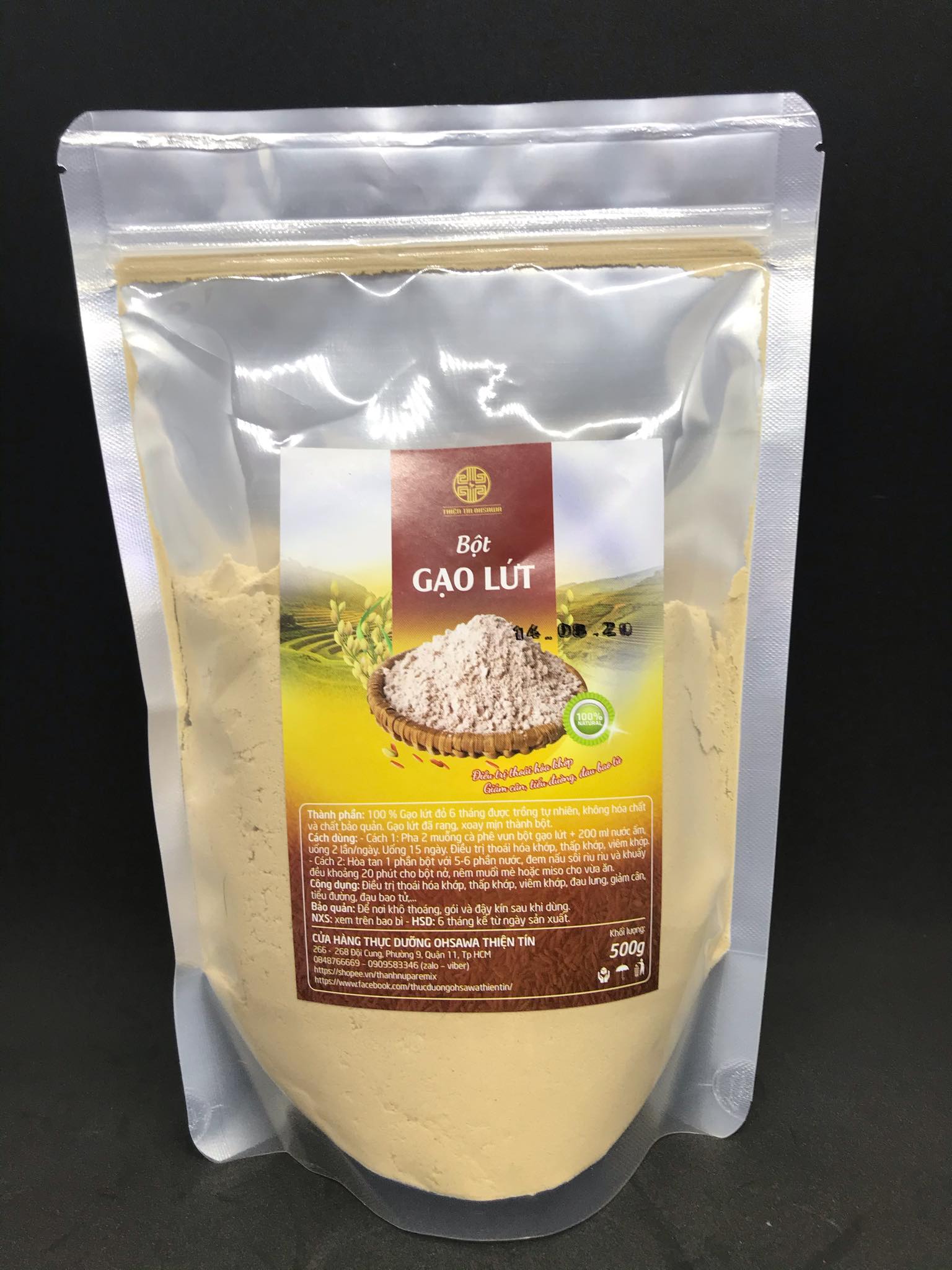 Bột gạo lứt gói 500g