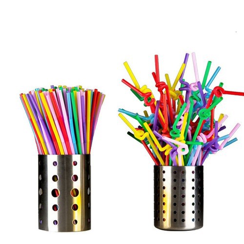 [Sỉ] Ống Hút Nghệ Thuật Xoắn_50 Ống/Bịch