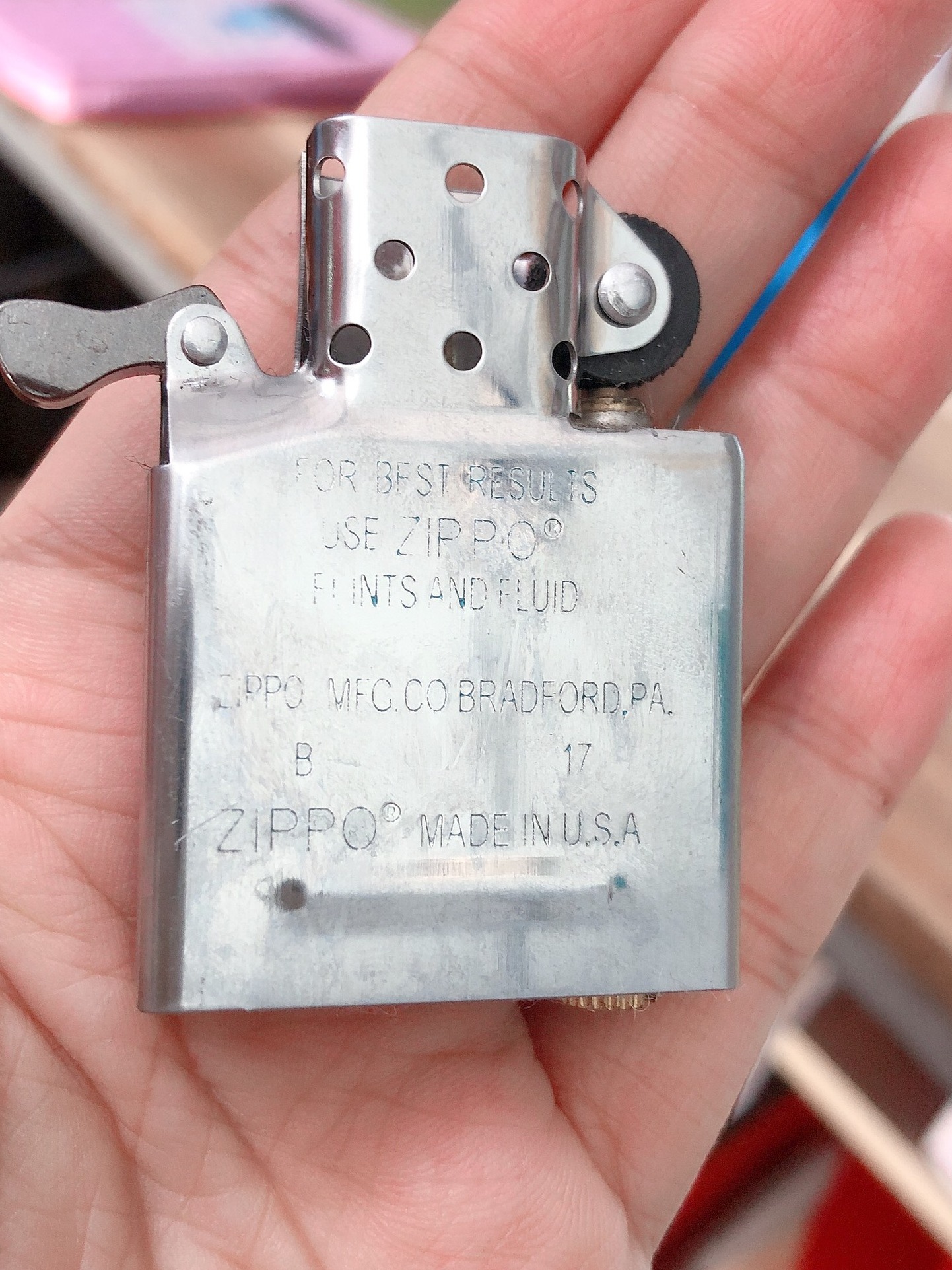 Ruột bật lửa Zippo được chọn năm - năm la mã, năm số