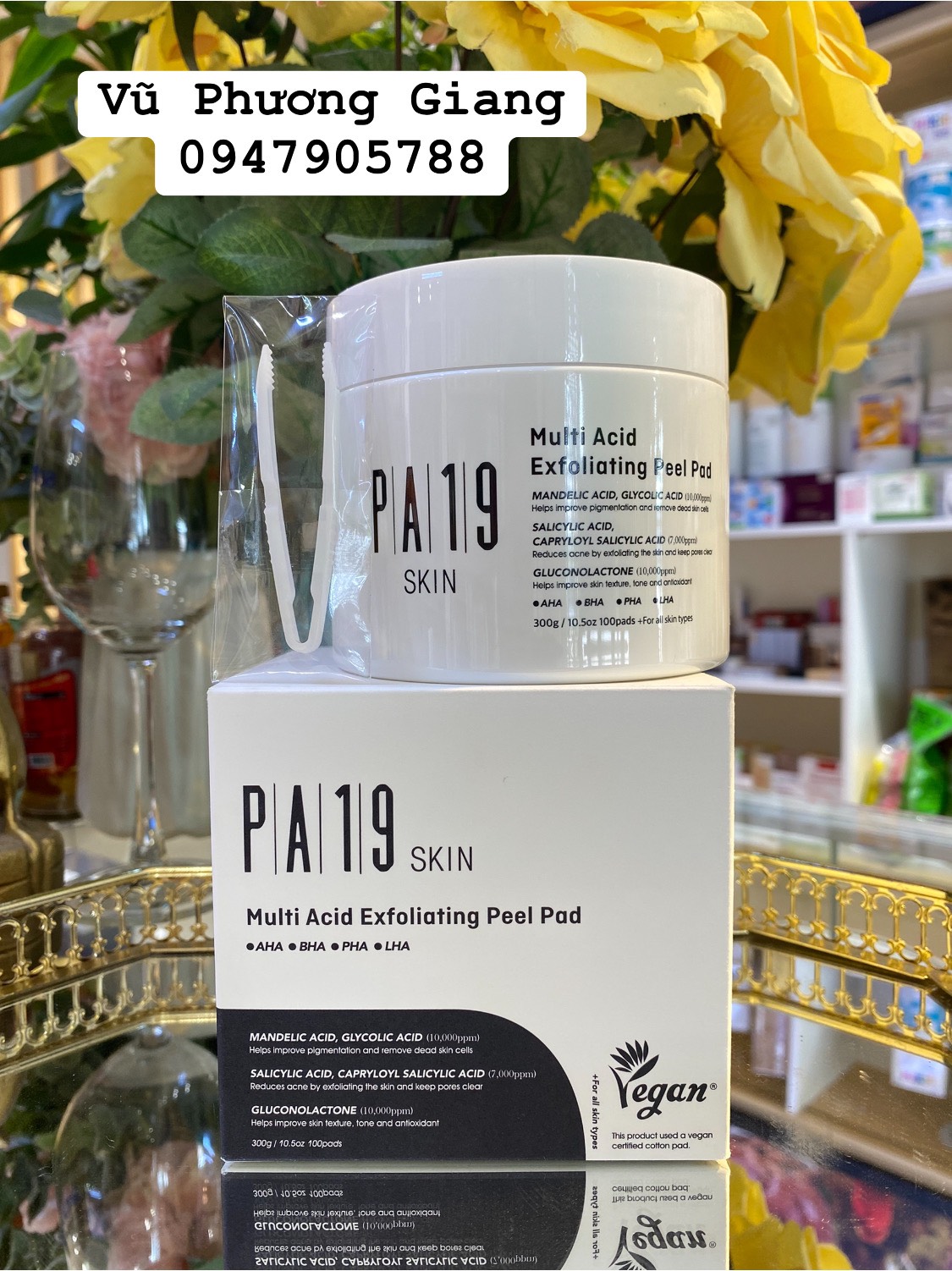 Toner Pad tẩy tế bào chết PA19 Skin Multi Acid Exfoliating Pell Pad