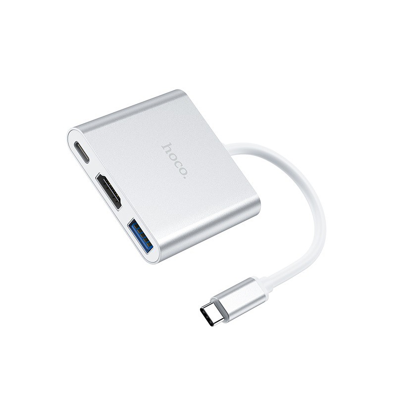 Cáp Chuyển Hoco HB14 Cổng Type-C Ra 3 Cổng HDMi + Type-C + Usb 3.0