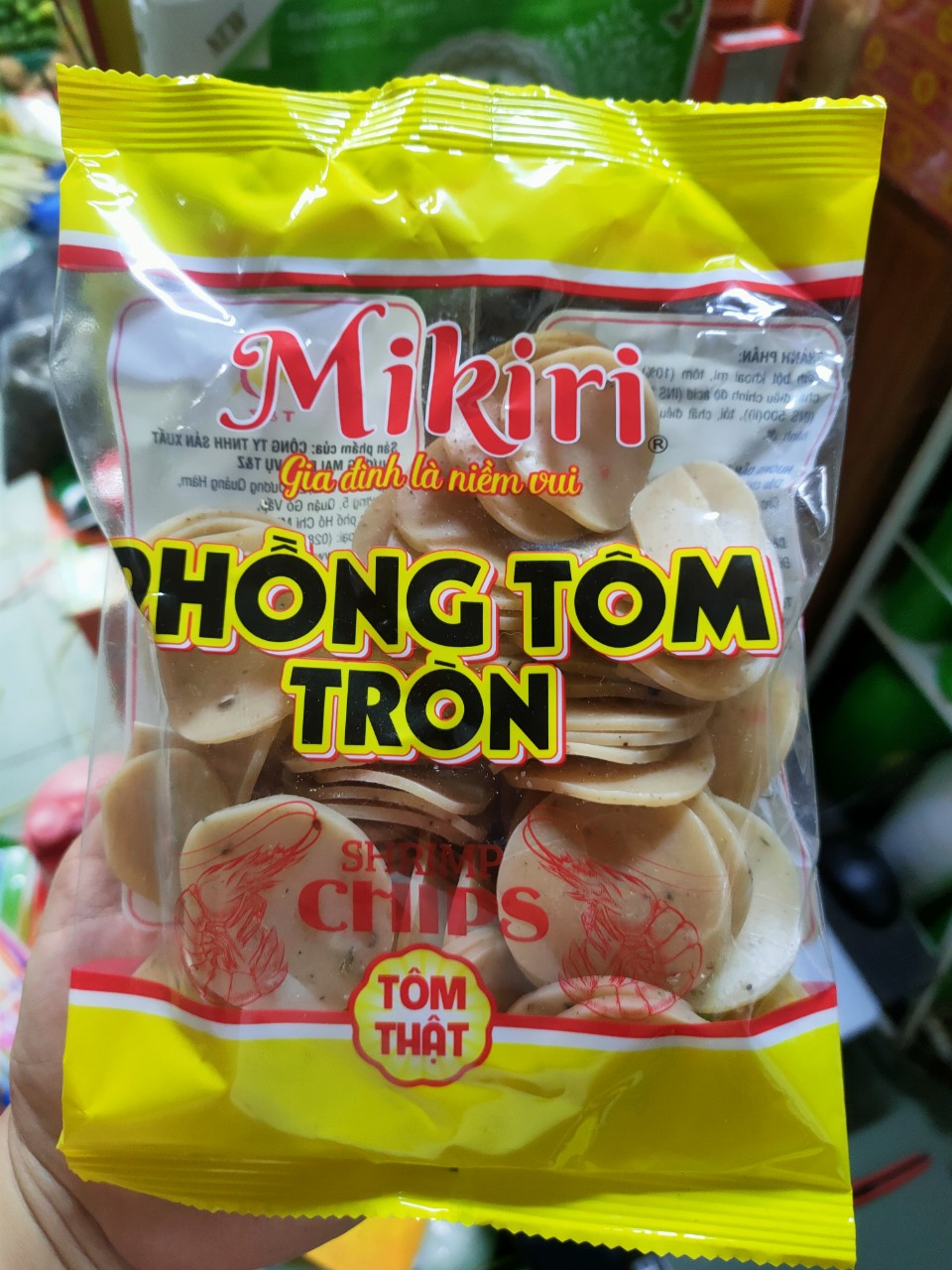 Bánh Phồng Tôm Tròn MIKIRI 200g -Có Tôm thật
