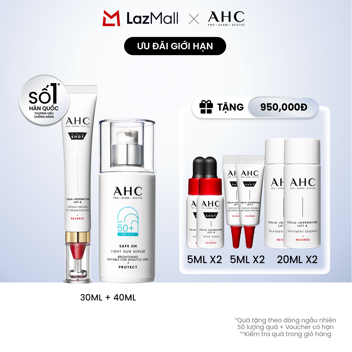 Bộ đôi Kem mắt cho mặt + Serum&hellip;