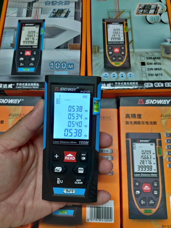 Máy đo khoảng cách laser SNDWAY phạm vi 100m H-D100