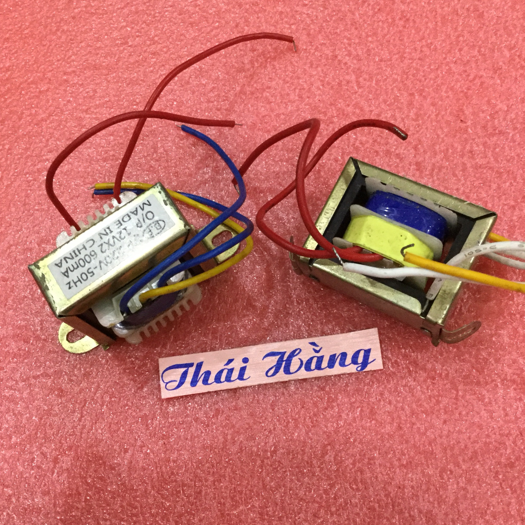Biến áp nguồn đối xứng 600 MA 12Vx2 (1 chiếc)