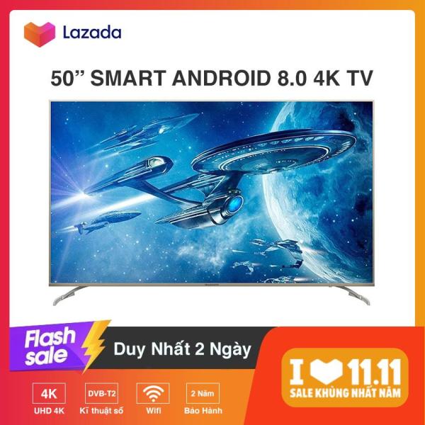 Bảng giá Smart Tivi Skyworth 50 inch Ultra HD 4K - Model 50G2 (Đen) Hệ điều hành Android 8.0, Tìm kiếm Giọng Nói, Google Play, Bluetooth - Bảo Hành 2 Năm