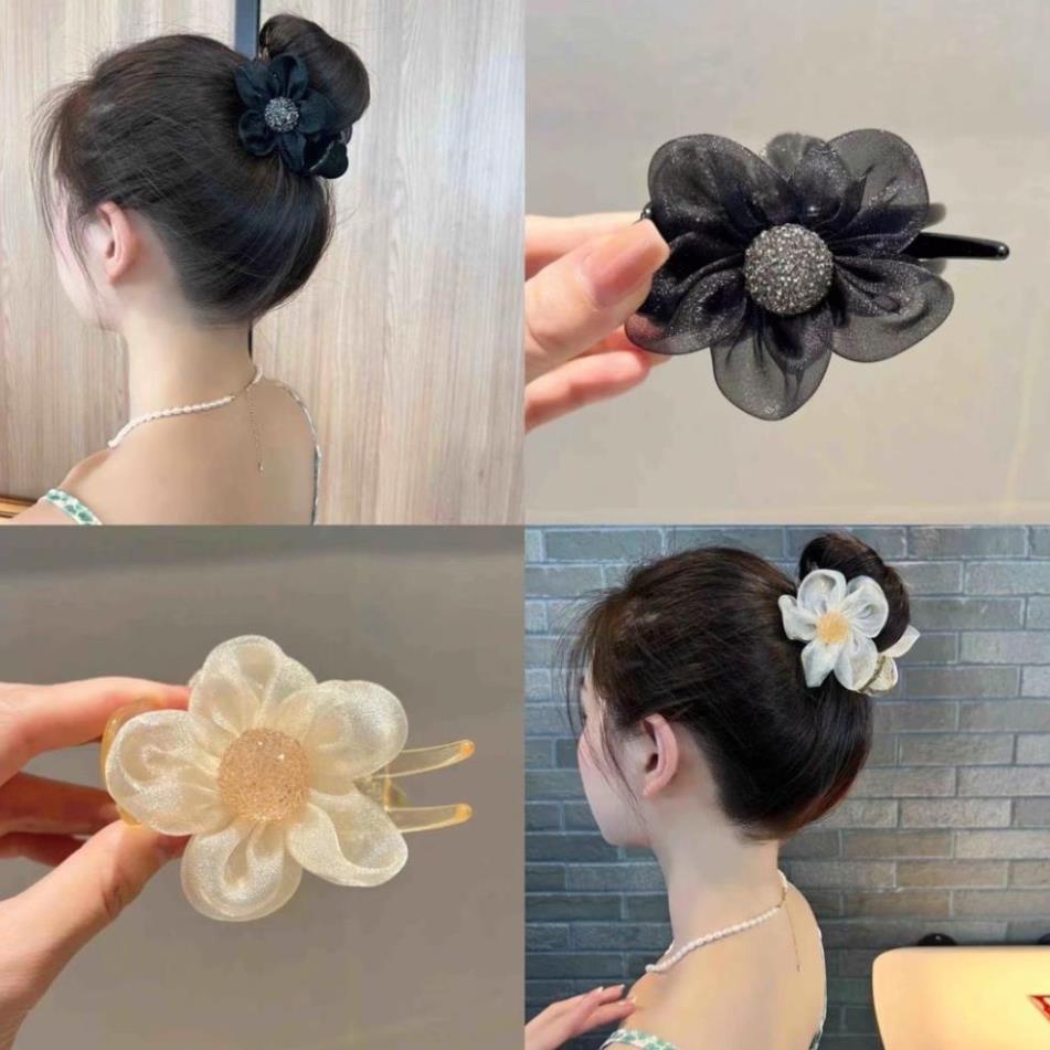 Kẹp tóc càng cua hình hoa cao cấp hàn quốc