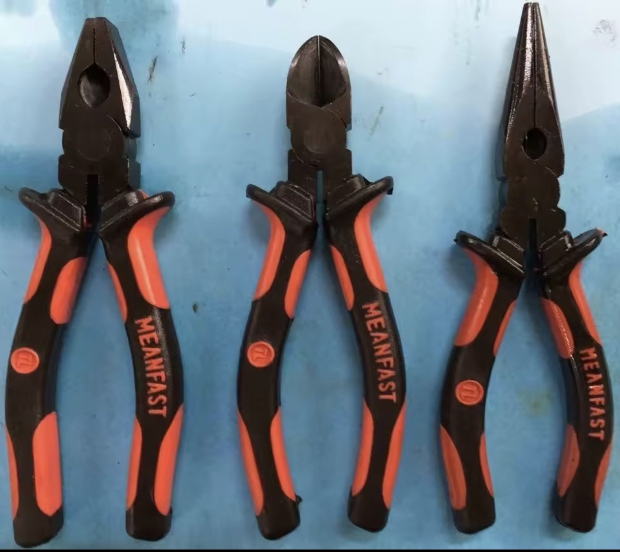 Bộ 3 cây kìm 6" điện cắt nhọn meanfast