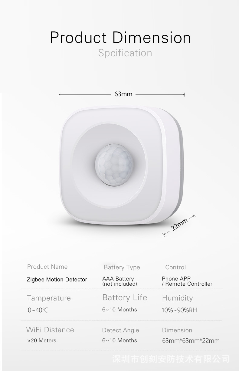 Cảm biến chuyển động CAO CẤP ZIGBEE TUYA (Bảo Hành 12 Tháng)