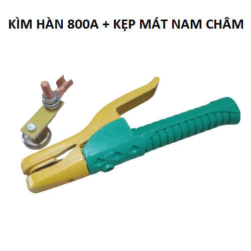 Bộ sản phẩm kìm hàn 800A và kìm mát nam châm
