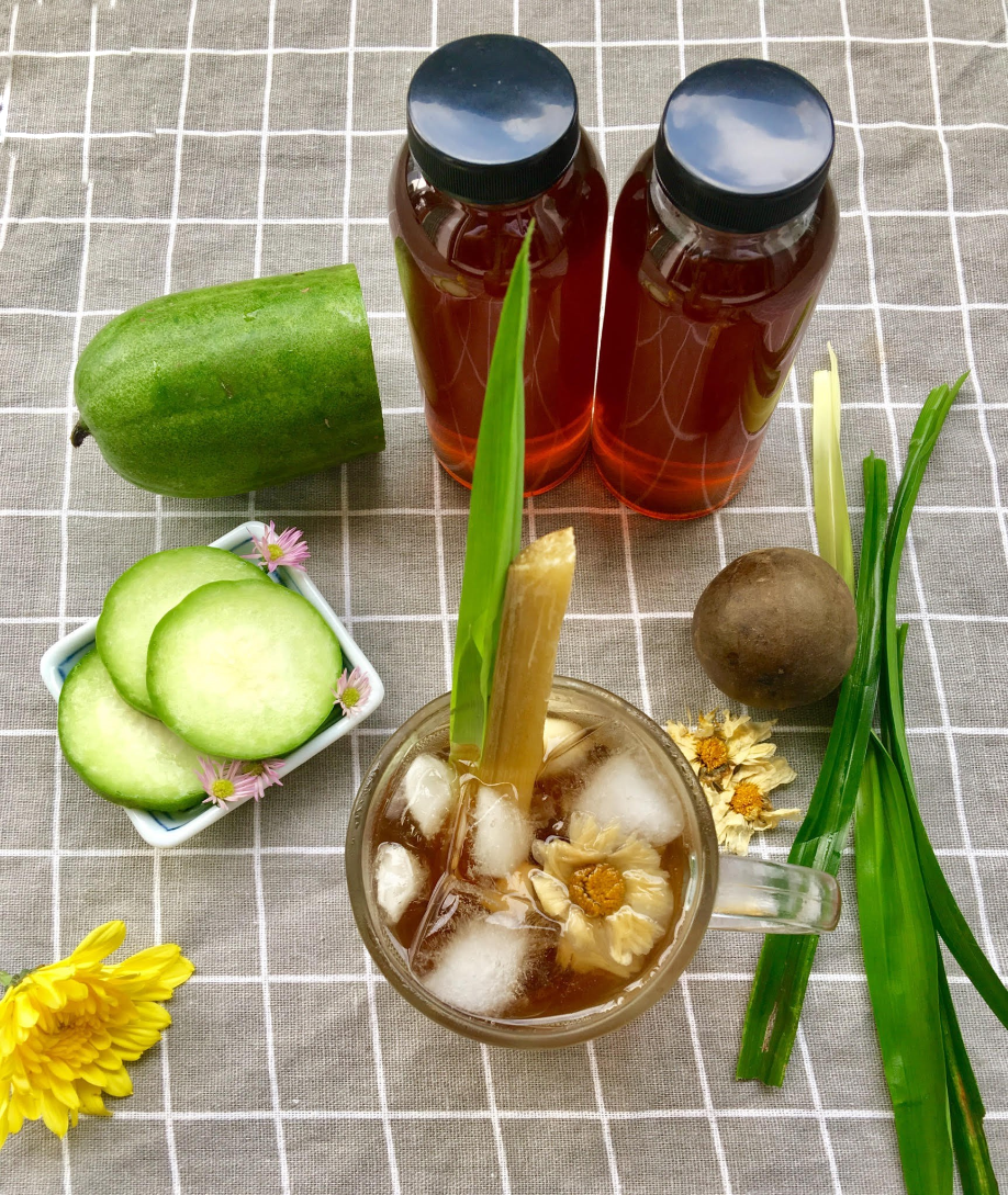 ( Có đường phèn ) Set sâm bí đao 8 vị nấu 5L nước , đã kèm hạt chia