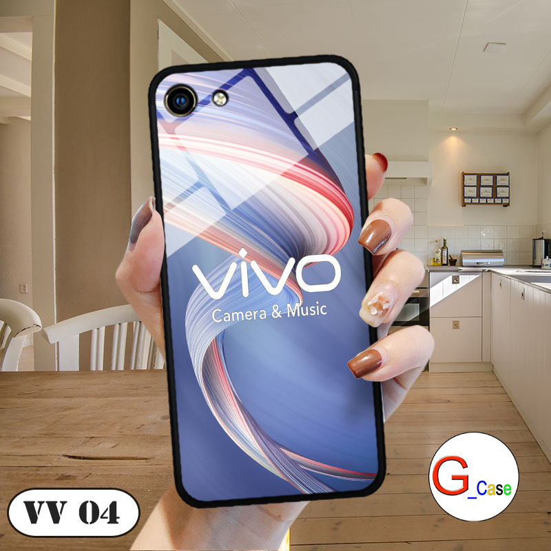 Ốp lưng VIVO Y81S - lưng kính in logo hãng điện thoại