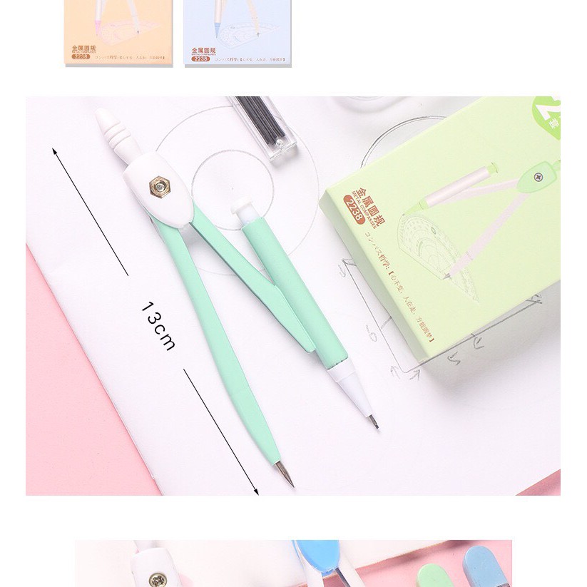 Compa chì kim ,compa chì bấm kèm hộp chì E255