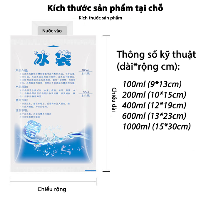 Gel giữ lạnh làm mát bảo quản thực phẩm