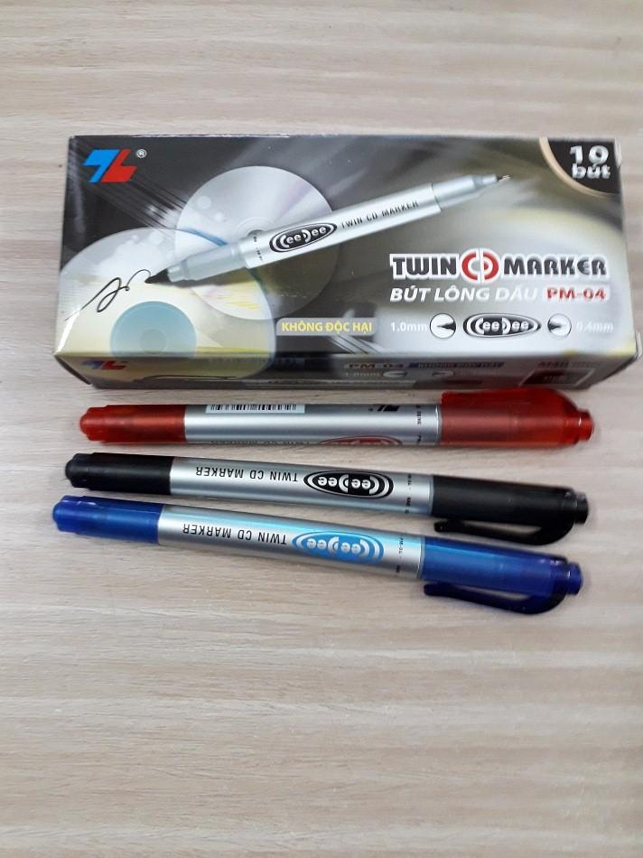 Bộ 3 cây bút lông dầu Thiên Long  PM-04