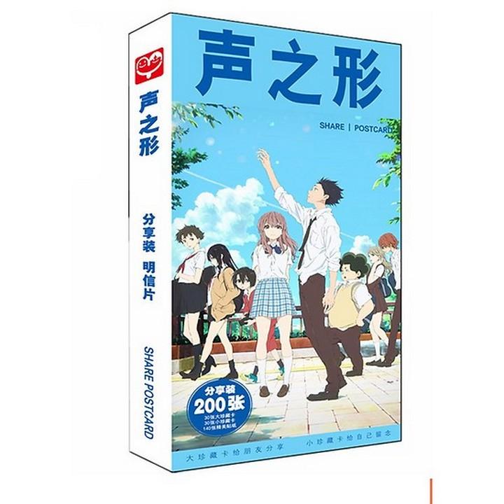 Hộp ảnh Postcard The shape of voice dáng hình âm thanh bộ ảnh có ảnh dán lomo postcard bưu thiếp