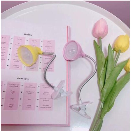 Đèn đọc sách kẹp bàn đèn led lẹp mini dễ thương