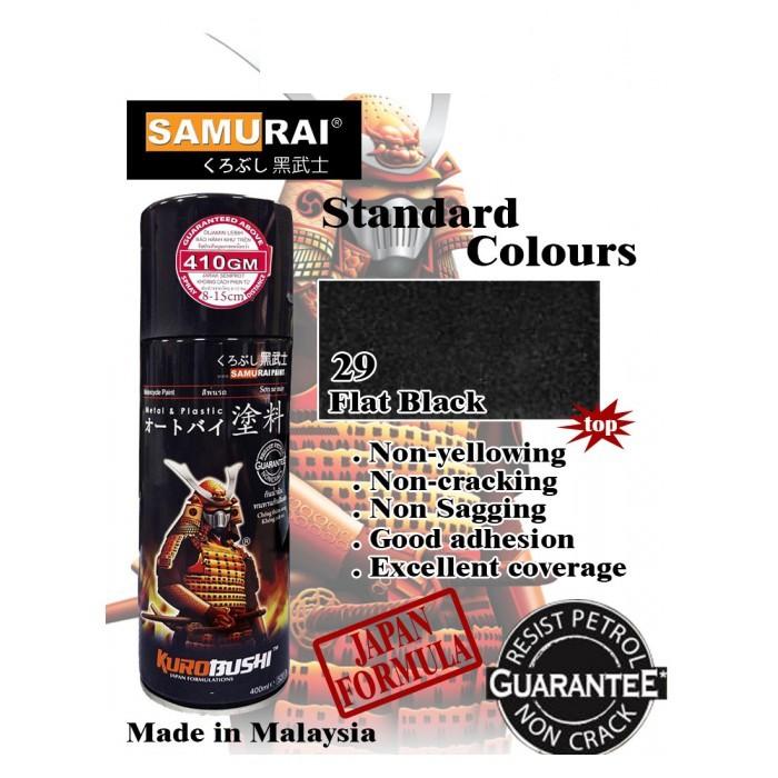 Chai sơn xịt sơn xe máy Samurai 109A  đen mờ, đen phẳng, đen nhám