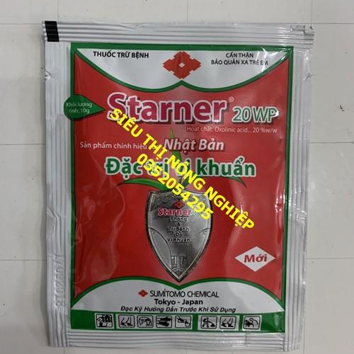 Trừ bệnh đốm lá hoa lan - trừ vi khuẩn - Starner 20WP gói 10gr
