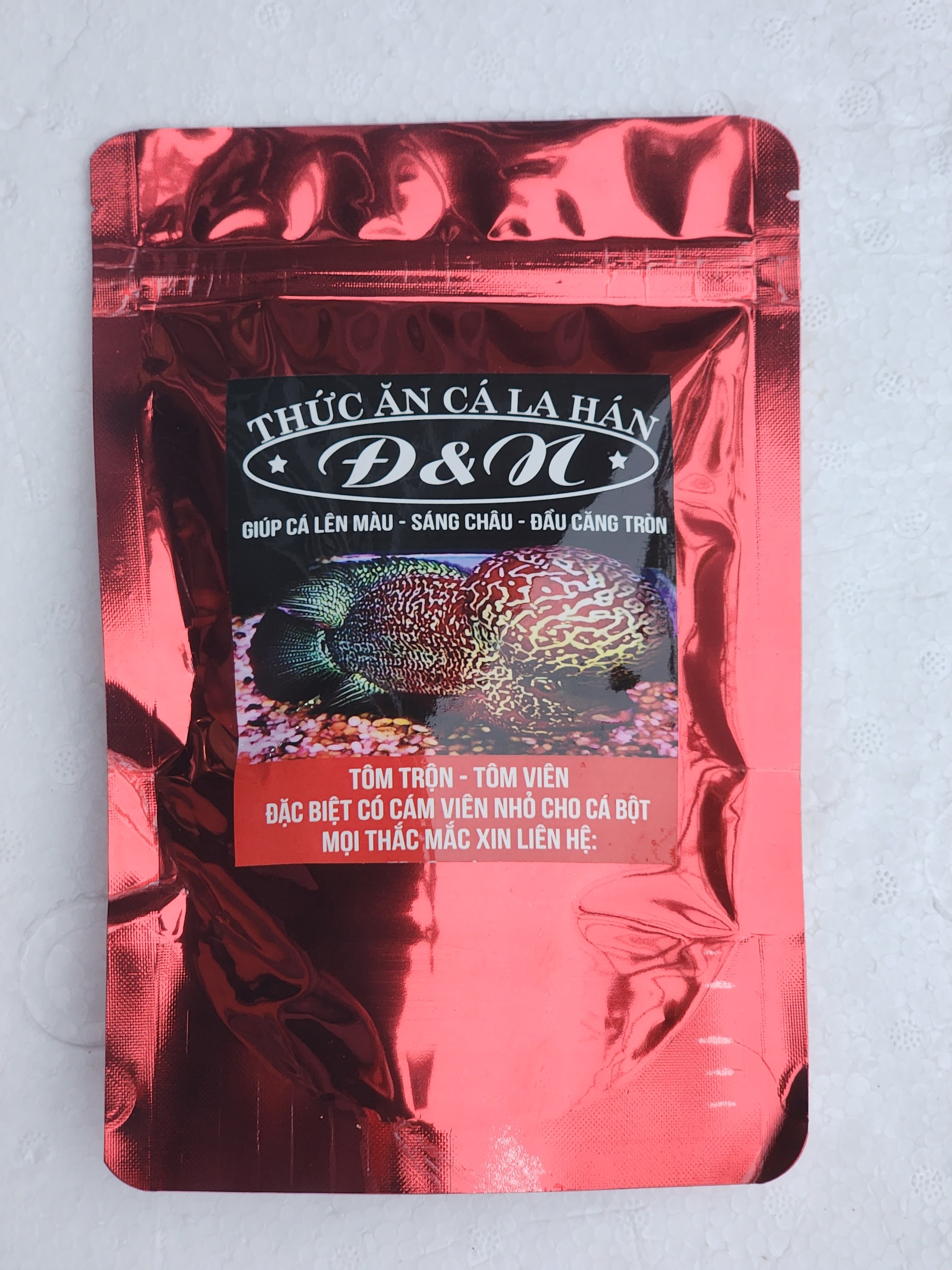 Công Thức Độc Quyền  - Cám Cá La Hán Đ&N (Hạt Nhỏ  , hạt Lớn , cám hỗ trợ lên màu đầu)