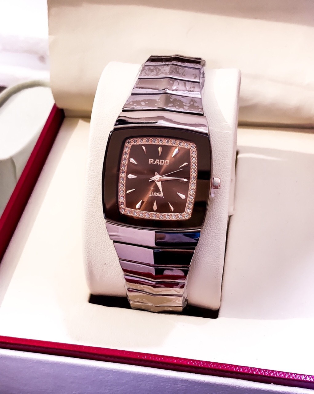 [HCM]Đồng Hồ Nam Vuông Dây Thép Size 36mm
