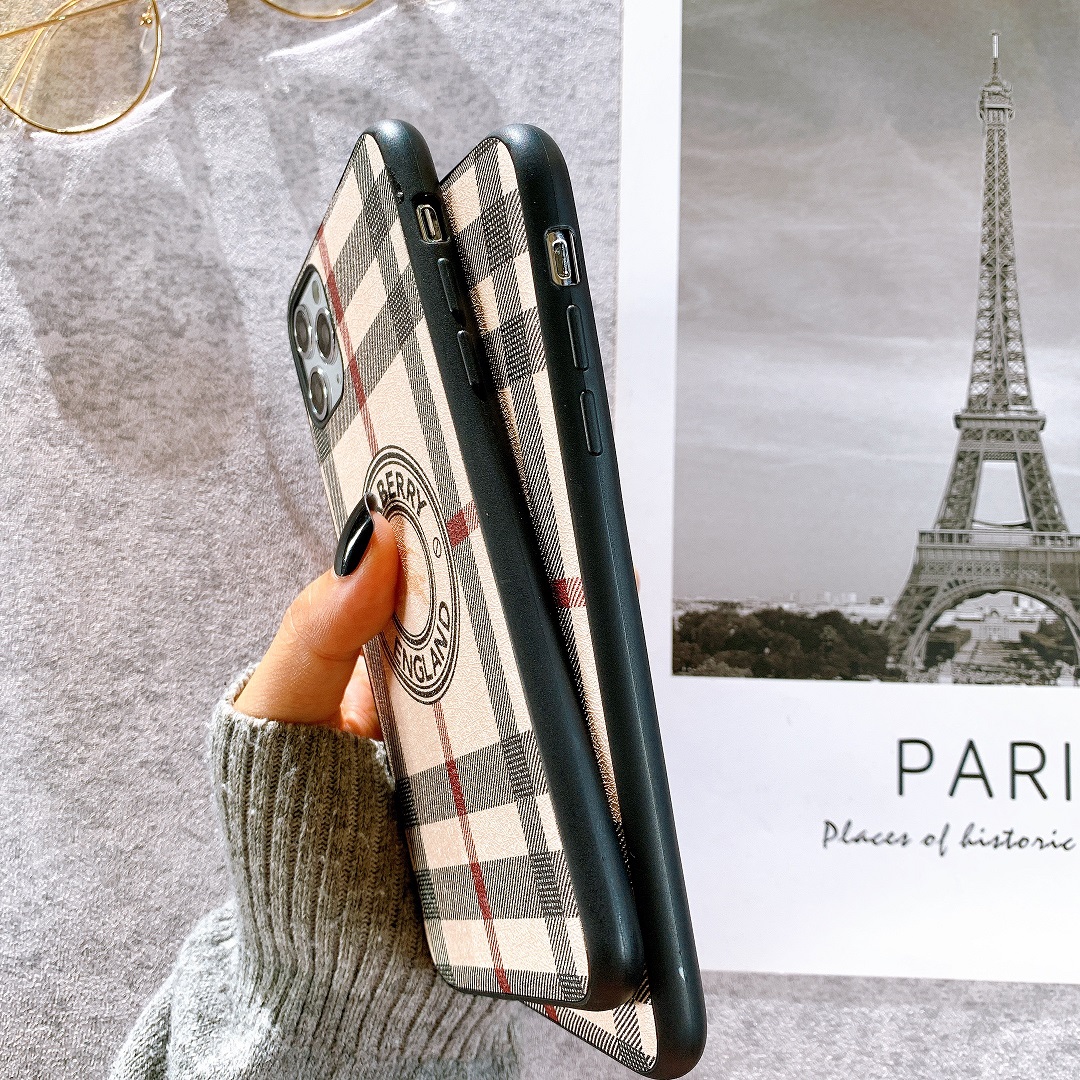 Ốp Lưng Da IMD Họa Tiết BURBERRY