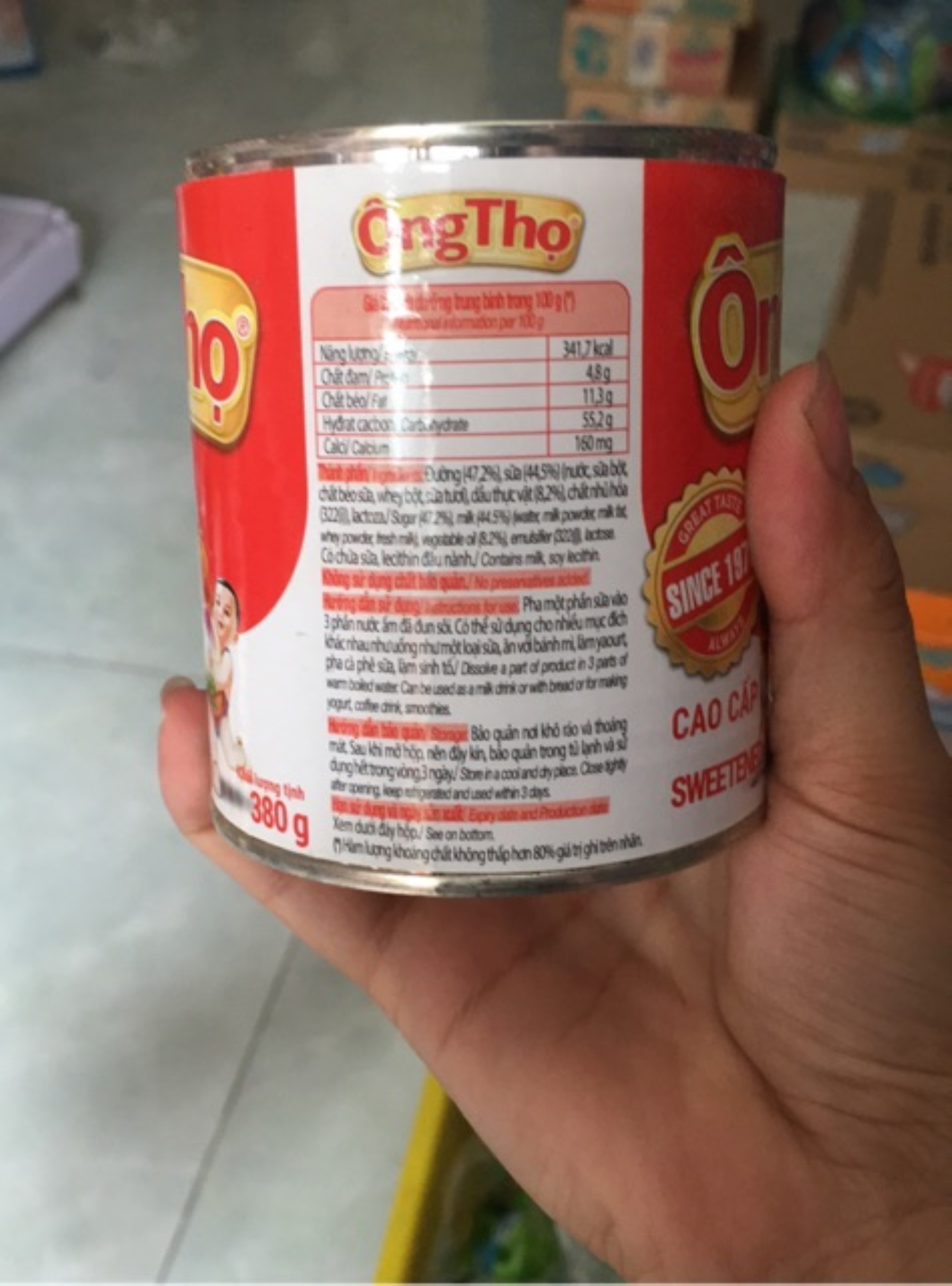 Sữa đặc ông thọ vinamilk 380g