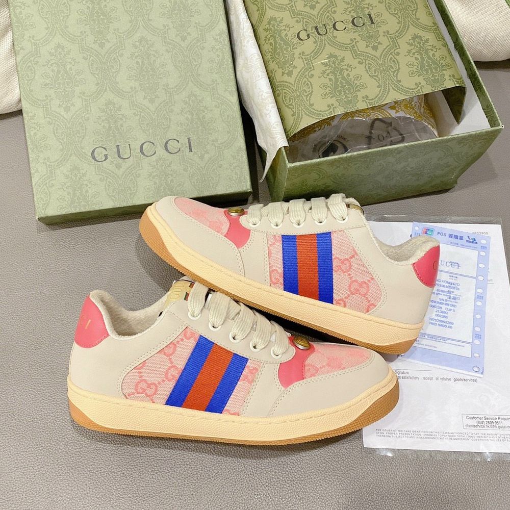 Giày Sneaker Guccci Distressed Screener ( GC Hải tú )