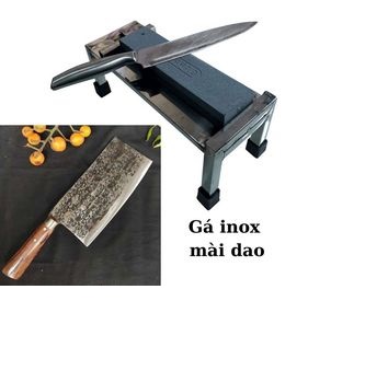 gá inox định vị đá mài dao , đá mài dao