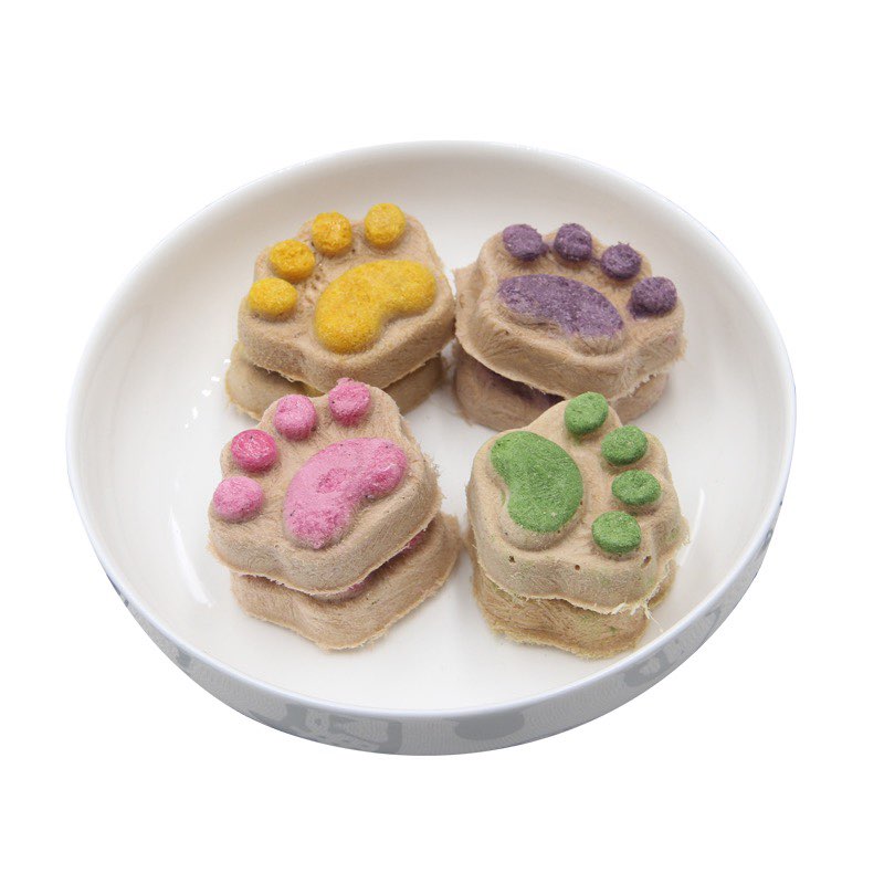 bánh (cookie) hình bàn chân ( nhiều vị) dành cho hamster, sóc, nhím, chó mèo