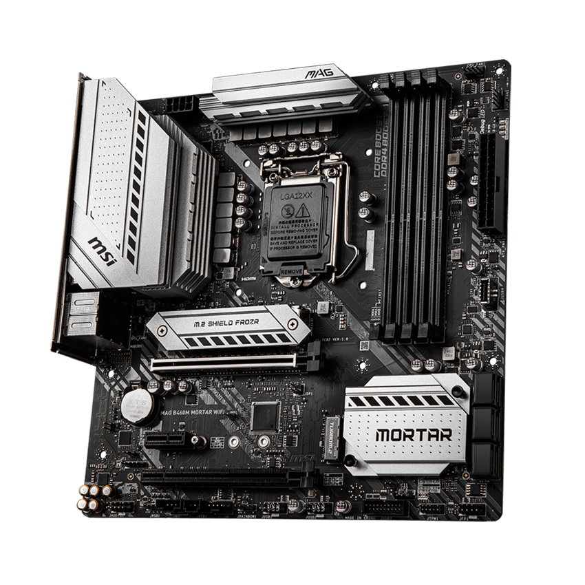 Mainboard MSI MAG B460M MORTAR WIFI (Intel B460, Socket 1200, m-ATX, 4 khe RAM DDR4)