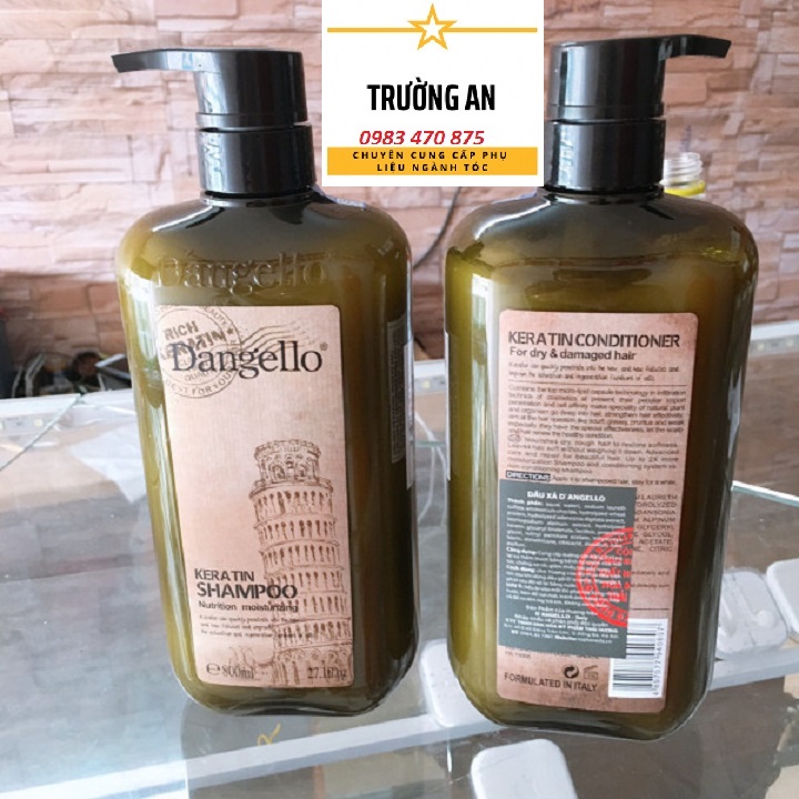 Cặp dầu Gội/Xả Dangello thương hiệu Ý  800mlX2