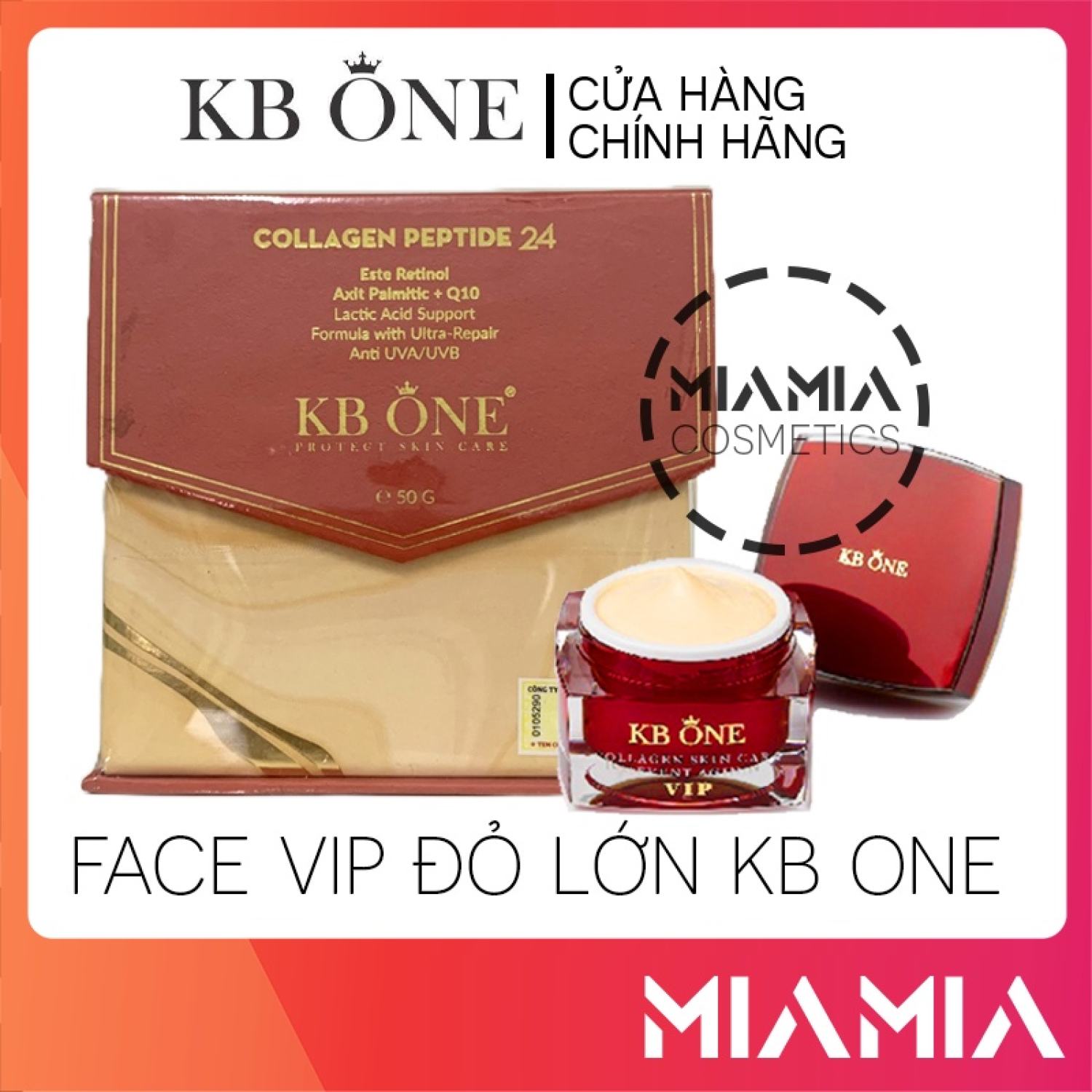 Kem face vip đỏ kb one chính hãng loại lớn 50g