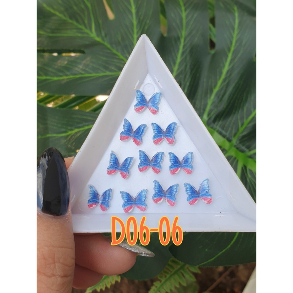 Set bướm pha lê đính móng 10c - BYH075