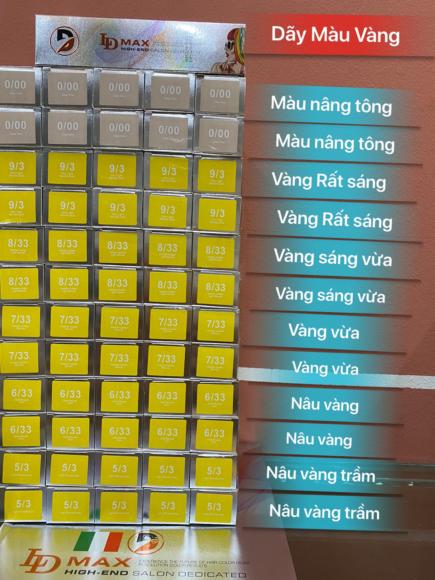 Màu Nhuộm Tóc Ldmax Tone Màu Vàng - Không Tặng Oxy