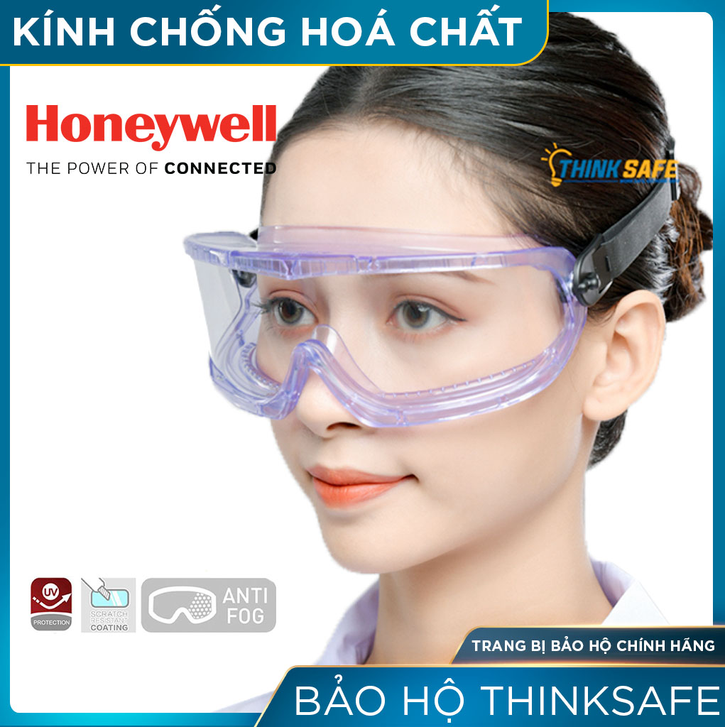 Goggles anti-dust anti-chemical Honeywell vmaxx glasses anti-impact, anti-UV, reduce glare, protective goggles can wear the same gas masks, myopia glasses-protective thinksafe