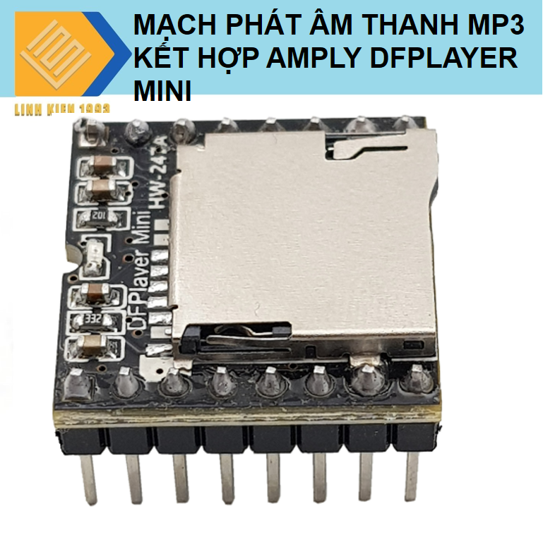 Mạch phát âm thanh mp3 kết hợp amply dfplayer mini