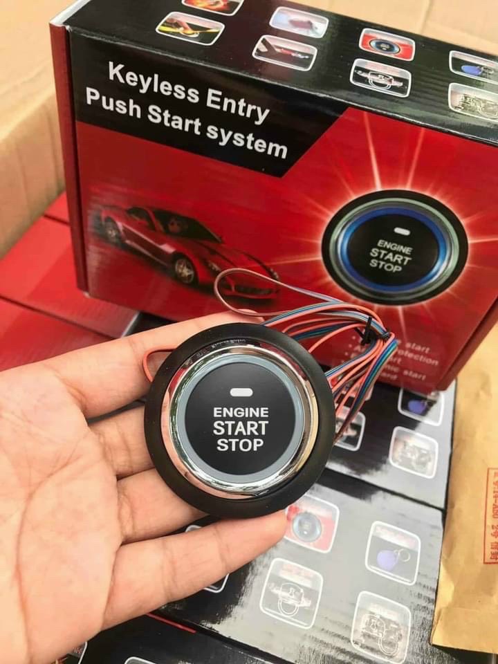 HCM- Nút start stop, Nút khởi động thông minh có đề nổ từ xa tích hợp trên khóa zin cho xe ô tô