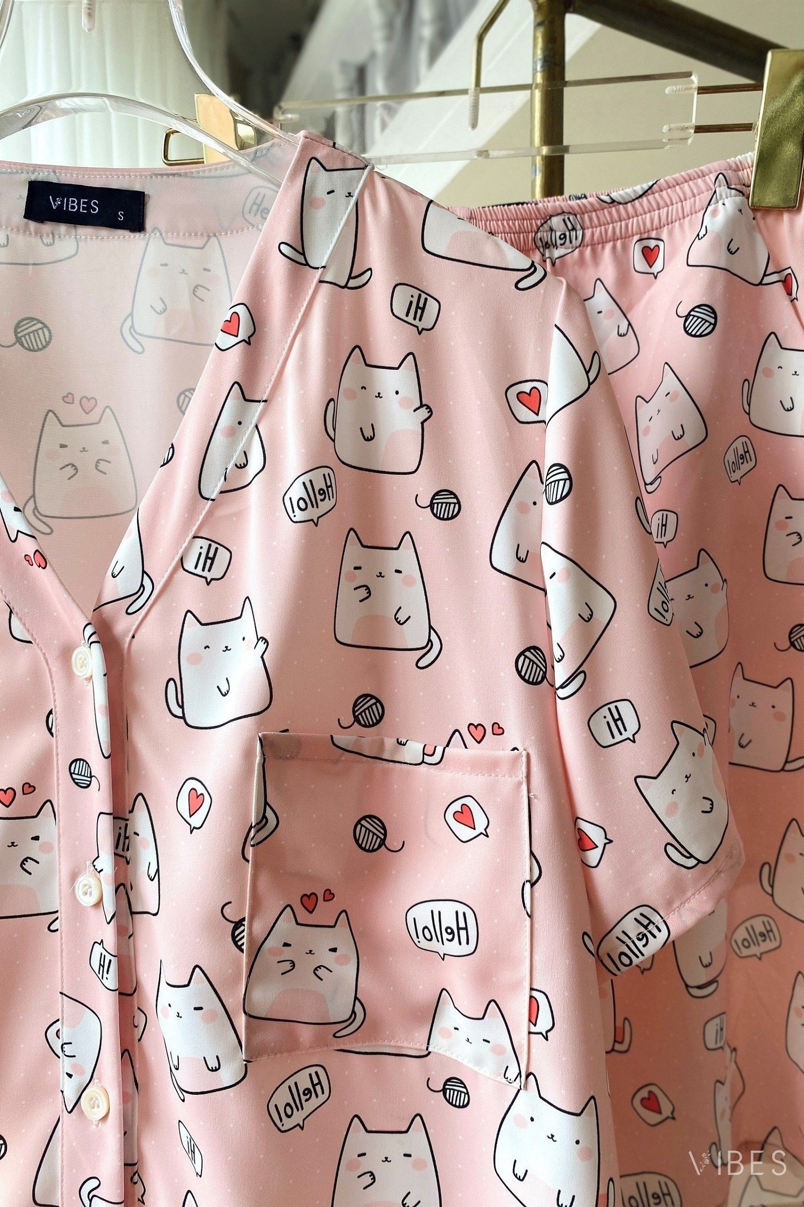 VIBES Pijama lửng Minnie Py Set