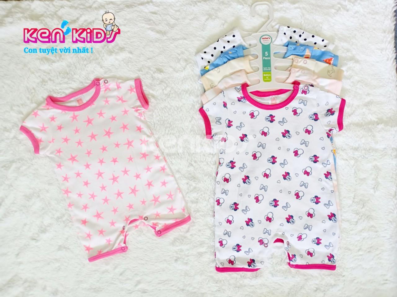 COMBO 5 Body đùi Carter's Thái Lan cho bé gái (3m - 18m) - 5 bộ