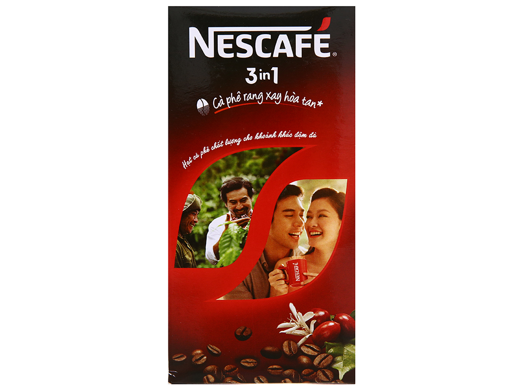 Cà phê sữa NesCafé 3 in 1 đậm đà hài hòa 340g ( hộp đỏ 20 gói x 17g)