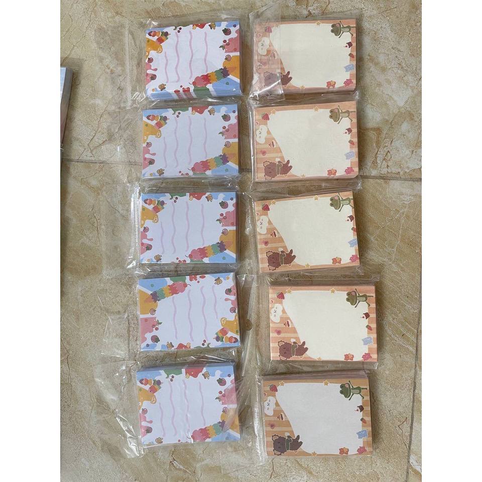 Giấy Note cute in nhiều hình dễ thương - Giấy note giá rẻ