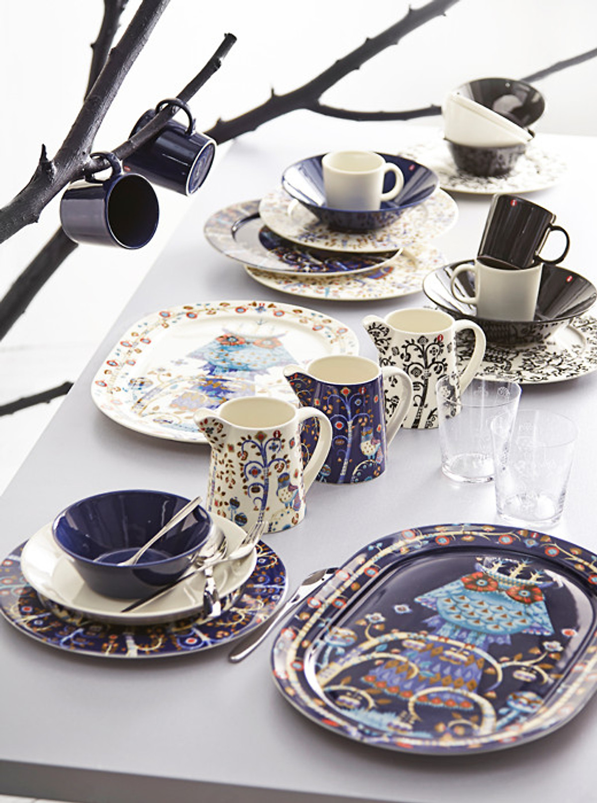 Đĩa sứ Taika hình oval, kích thước 41cm Iittala