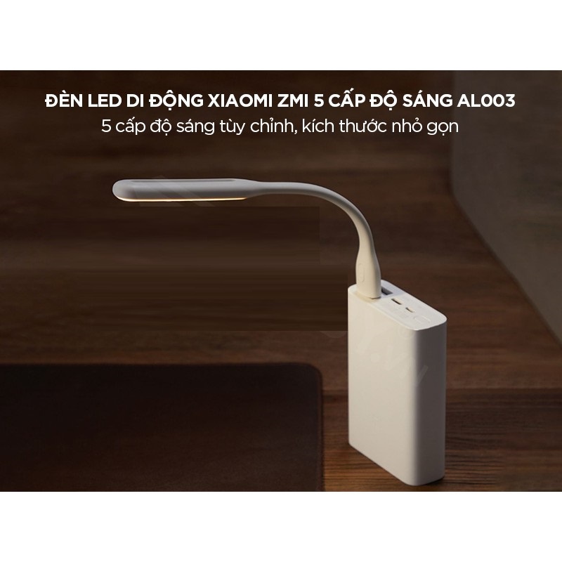 Đèn LED USB Xiaomi version 2 có nút bấm Trắng