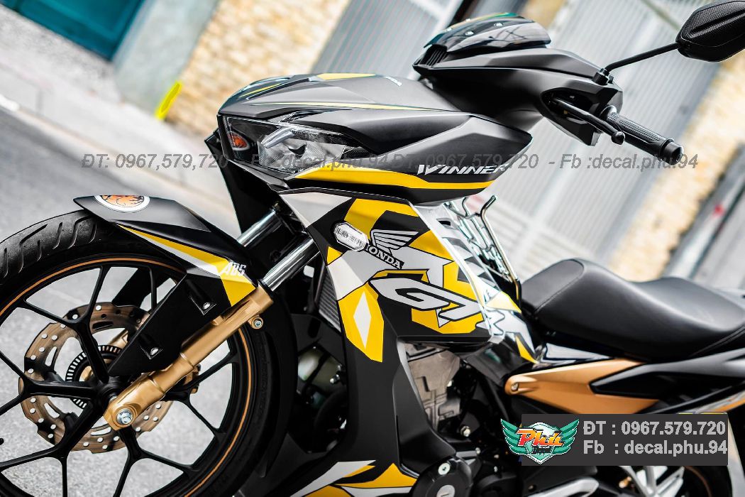 Tem rời Winner X Đen nhám GTR (C)